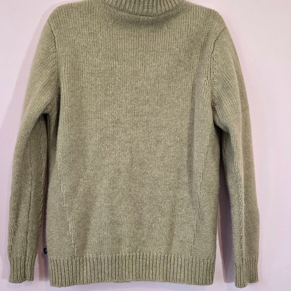 Y2K Ellesse Vintage 100% wool Mens Cardigan Full Zip Tan XL - Picture 7 of 7